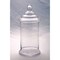 Contemporary Home Living Cylindrical Hand-Blown Glass Jar with Lid - 16.5" - Clear